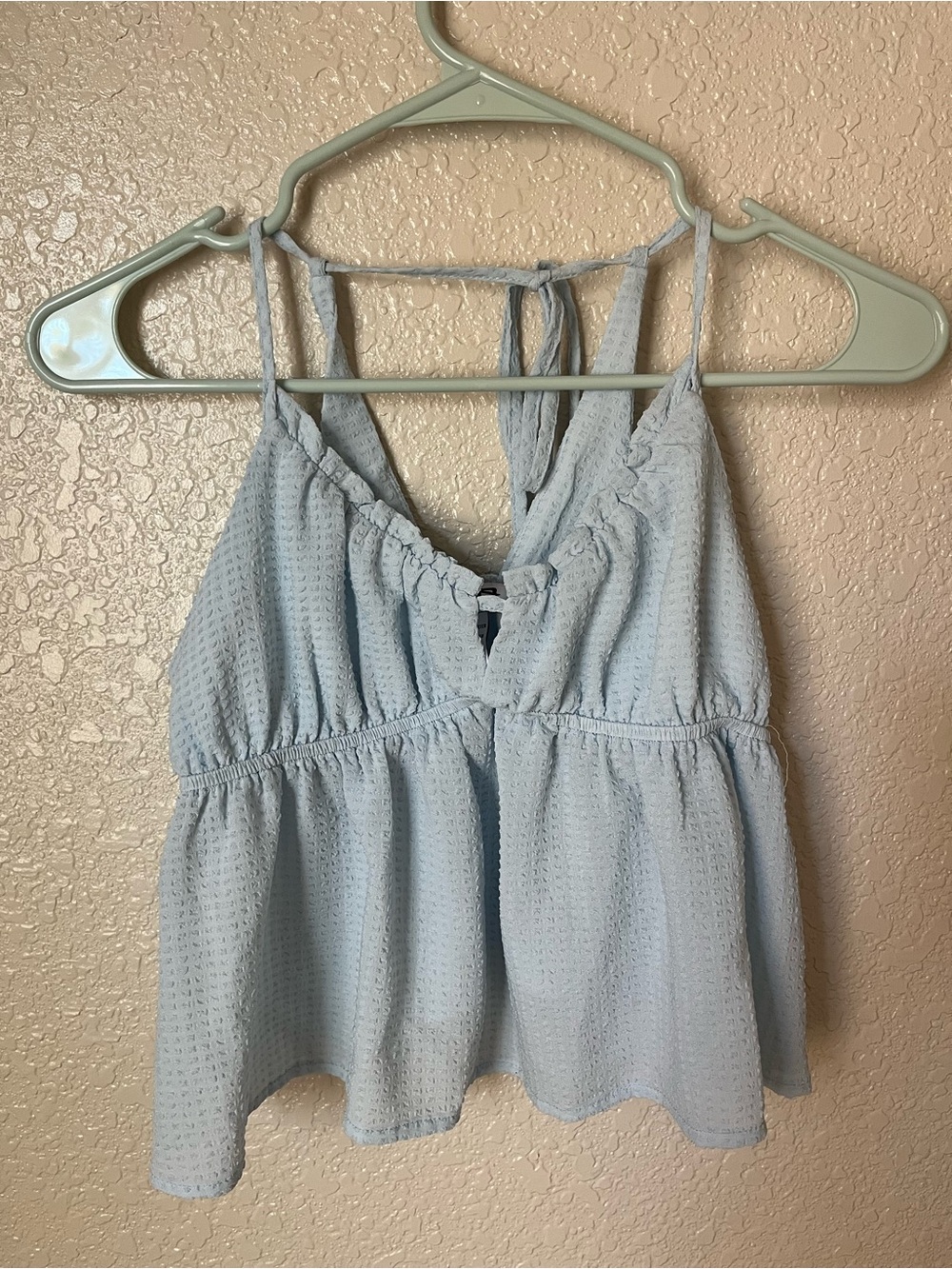 Tillys Light Blue Women's Sleeveless Top